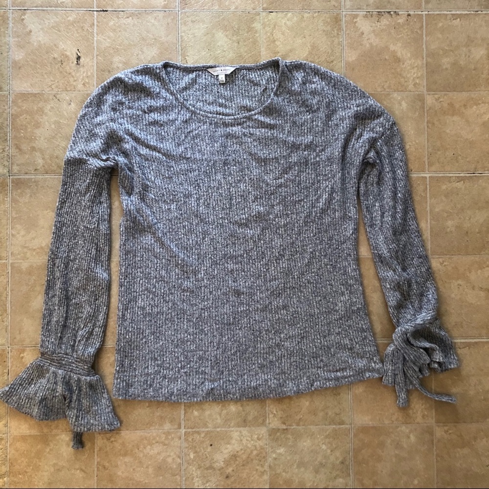 Lucky Brand Long Sleeve Gray Shirt Sz M